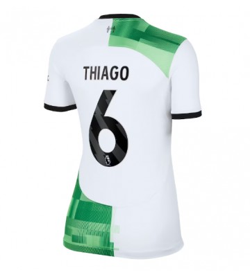 Liverpool Thiago Alcantara #6 Replika Udebanetrøje Dame 2023-24 Kortærmet